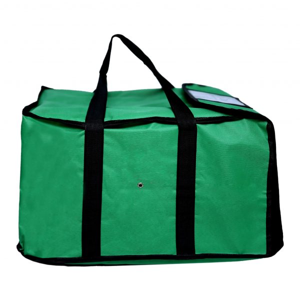 Green Pizza Delivery Bags Side View