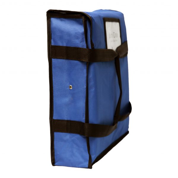 Blue Pizza Delivery Bags Side View