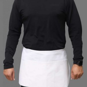 White Professional waist apron