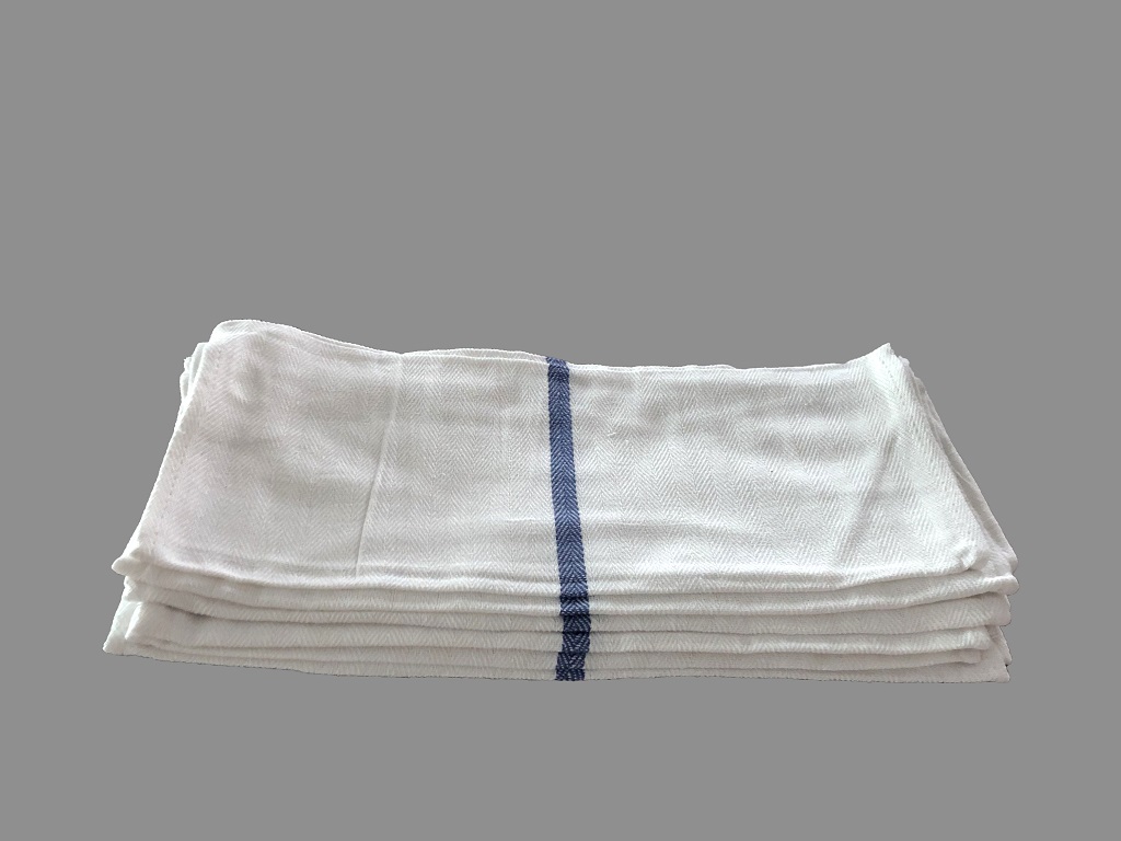 Soft Linen Dish Towel, Blue Stripe Assortment