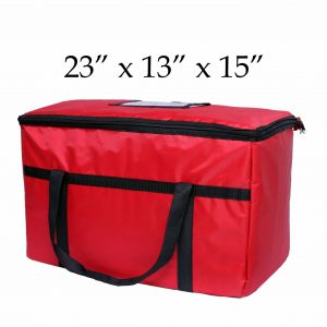 Red insulated Food Delivery Bag (23 x 13 x 15)