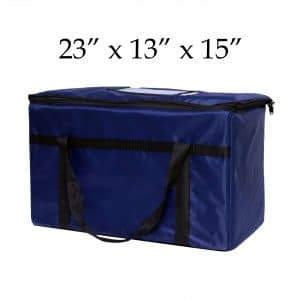 blue insulated food delivery bag (23 x 13 x 15)