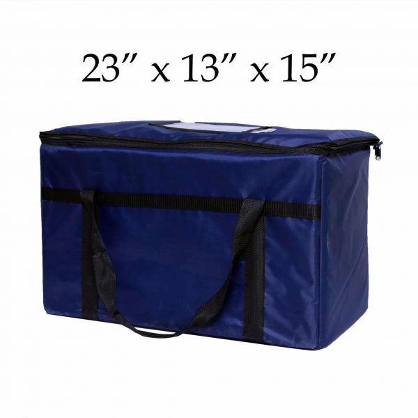 blue insulated food delivery bag (23 x 13 x 15)