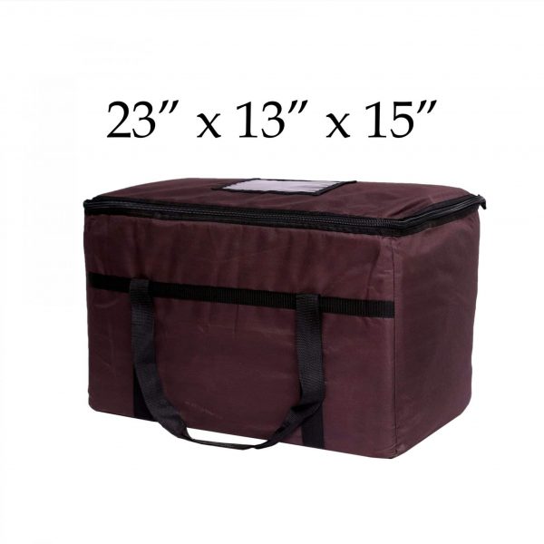 Brown insulated food delivery bags (23 x 13 x 15)