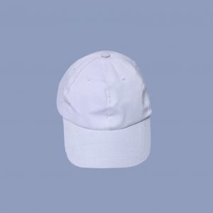 white adjustable baseball cap