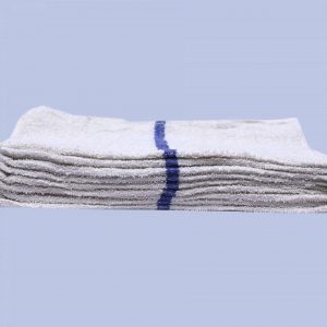 blue striped bar towels (dozen)