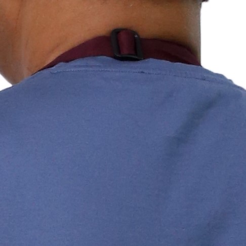back buckled apron neck strap