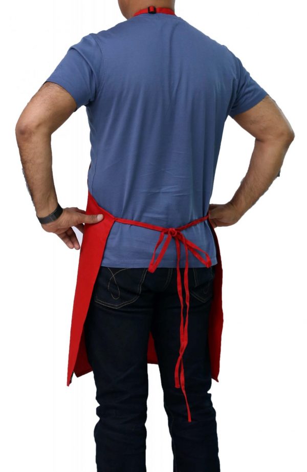 adjustable red color professional apron