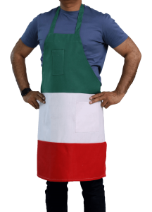 Italian Bib Apron having Pockets