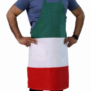 Italian bib apron with pockets