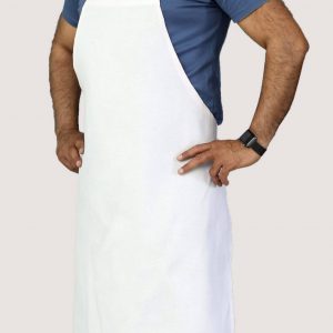 economy white bib apron 34x34