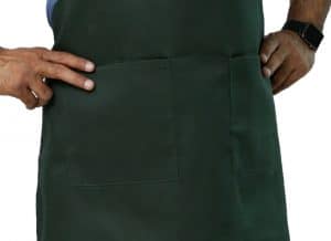 Green Color Adjustable Apron's Pockets