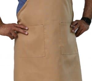 Khaki Adjustable Apron's Pockets