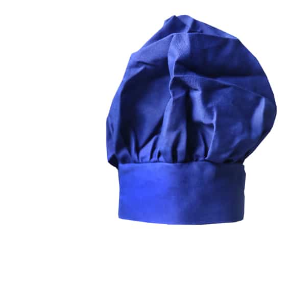 chef hat blue