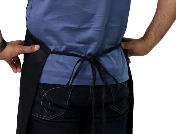 back tie straps of adjustable apron