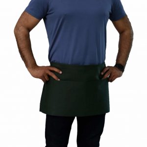 hunter green waist aprons