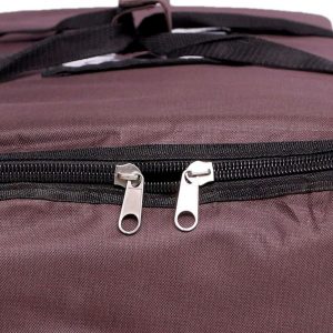 brown food delivery bags zipper
